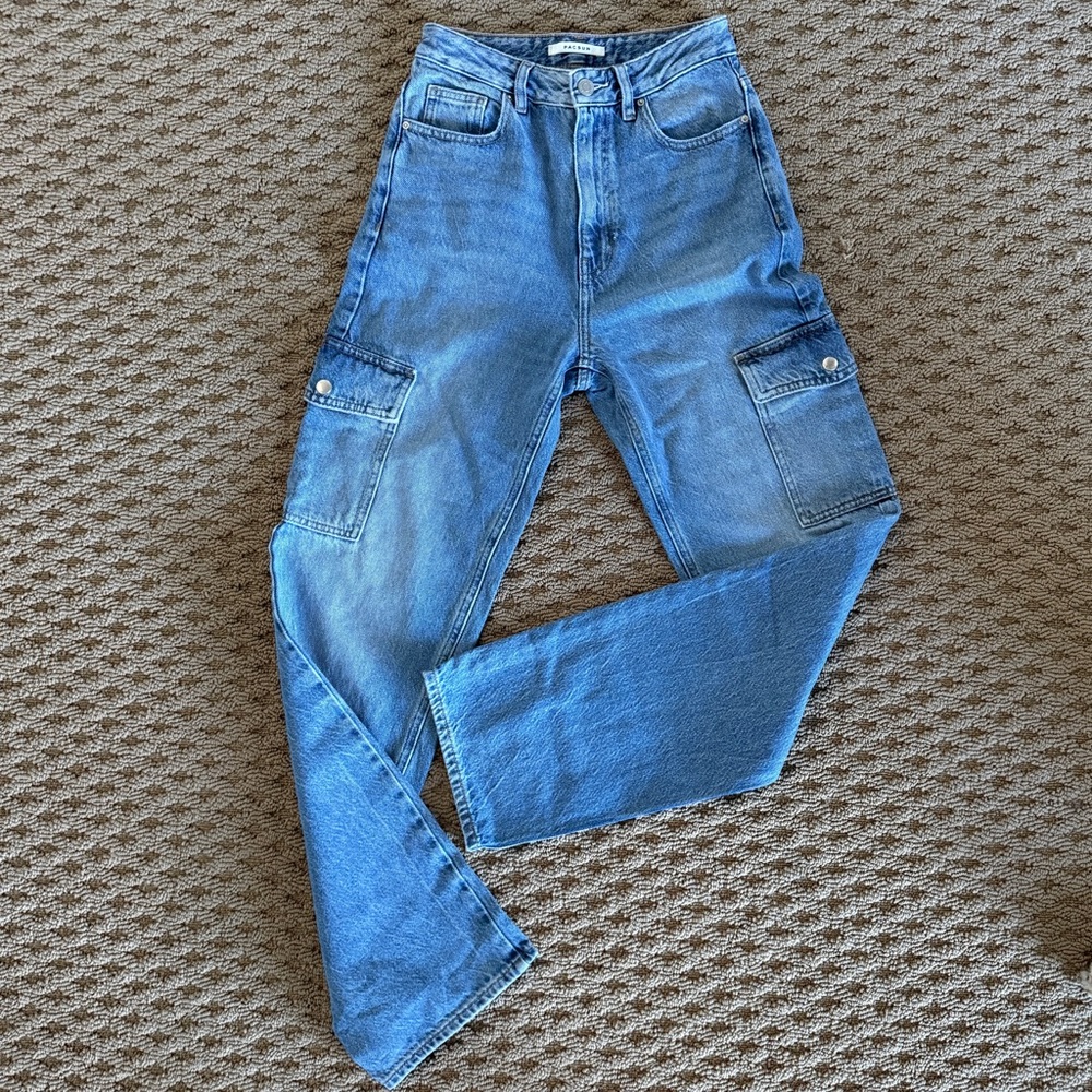 PacSun Women's Cargo Straight Leg Jeans